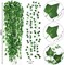 CEWOR 14 Pack 98 Feet Fake Ivy Leaves Artificial Garland Greenery Hanging Plant Vine for Bedroom Wall Decor Wedding Party Room Aesthetic Stuff